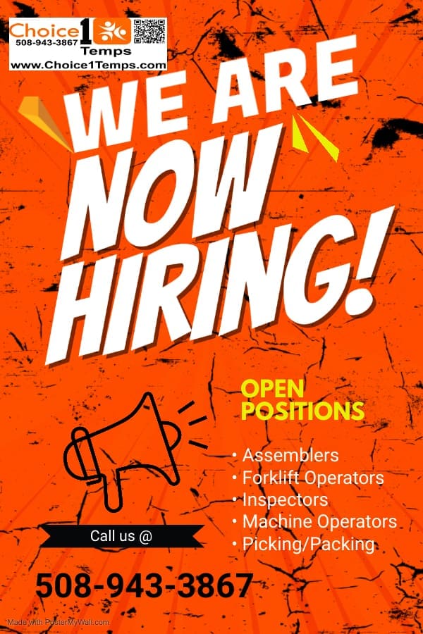 We Are Hiring Banner Made with PosterMyWall